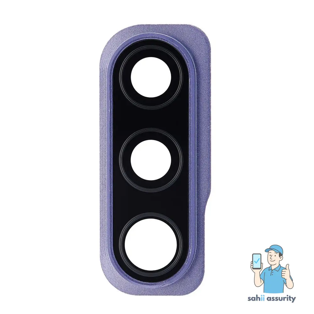 Camera Lens Glass with Frame for Samsung Galaxy A50s Violet thumbnail